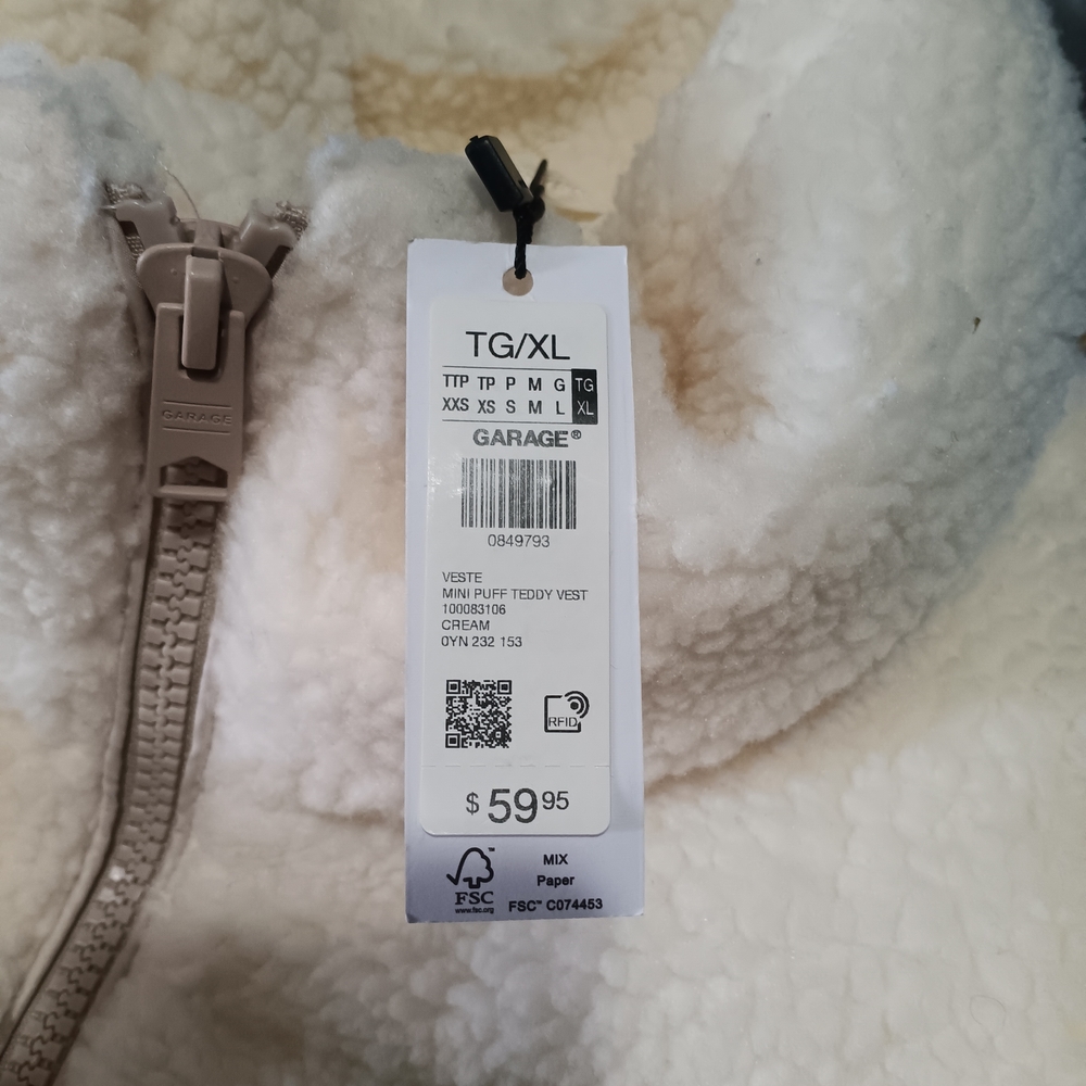 Garage Cream Teddy Jacket